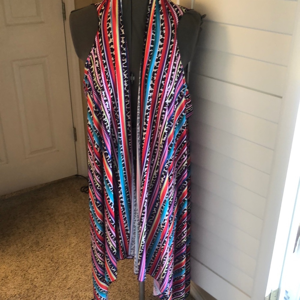 Vest colorful leapard